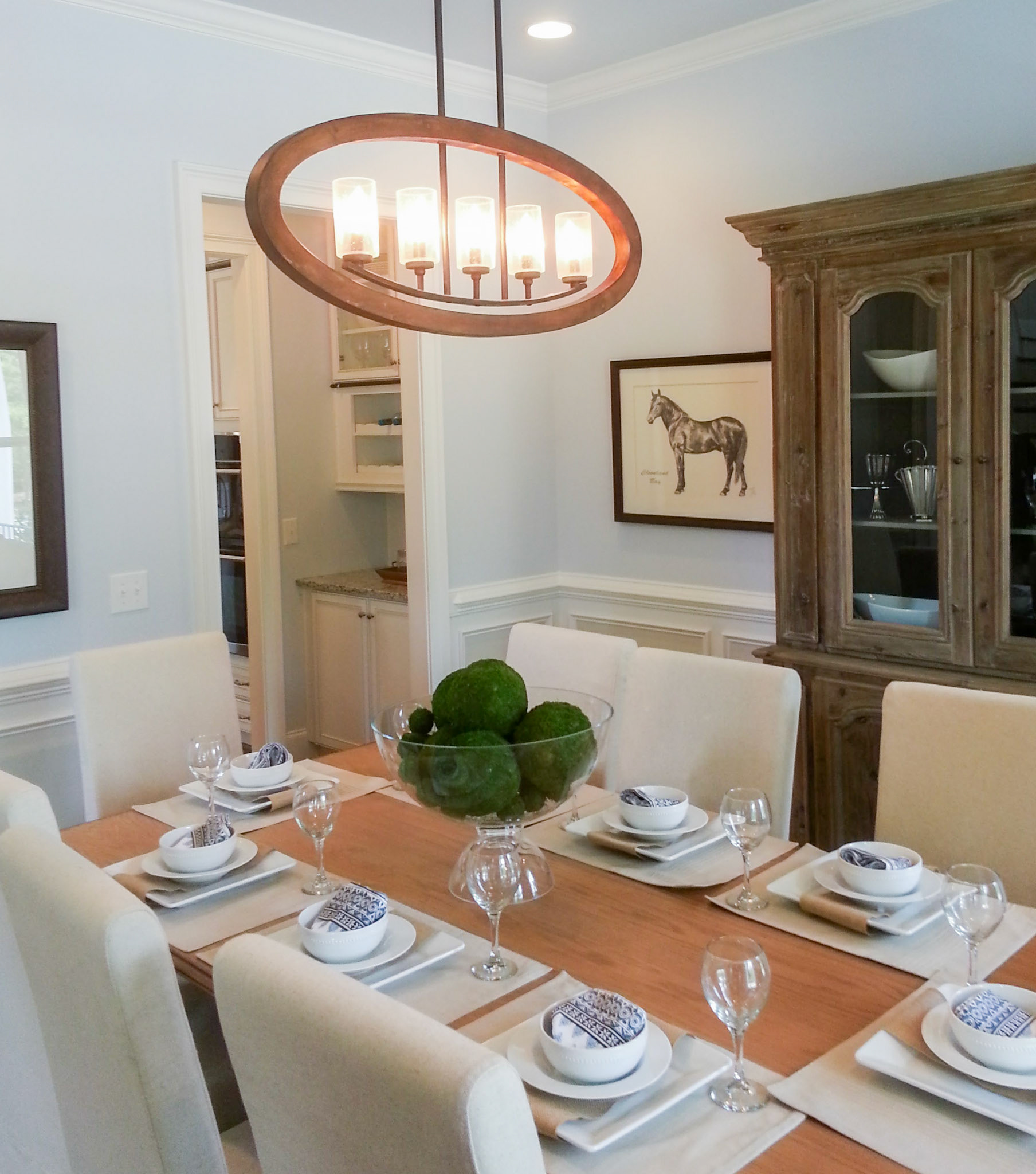 Personal Selections: Flooring & lighting. Other selections made by Model Home Interiors.