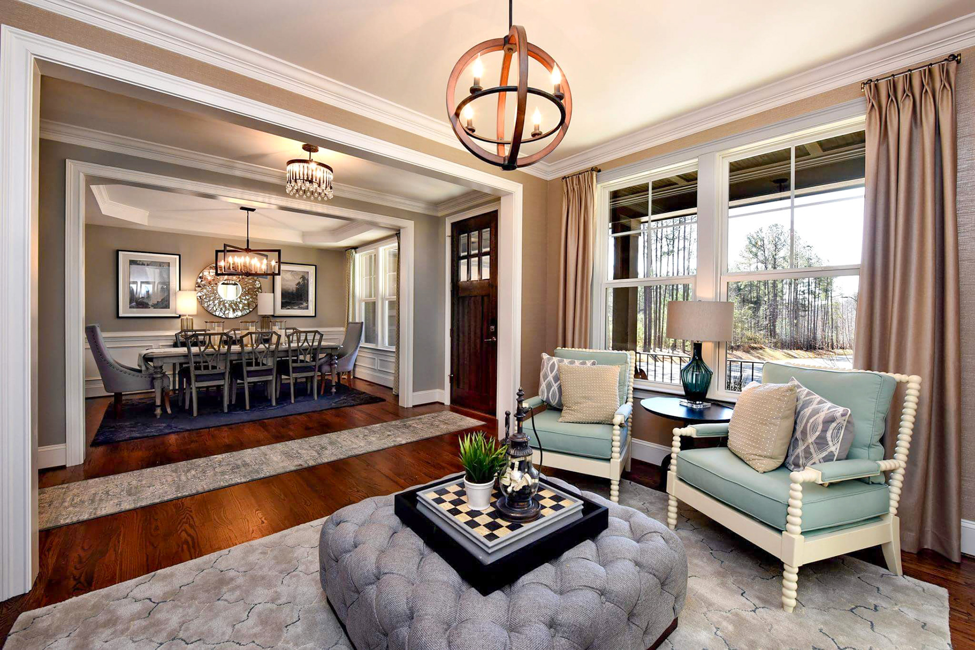 Personal Selections: Flooring & lighting. Other selections made by Merchandising Concepts.. Photo Credit: Stanley Martin Homes.