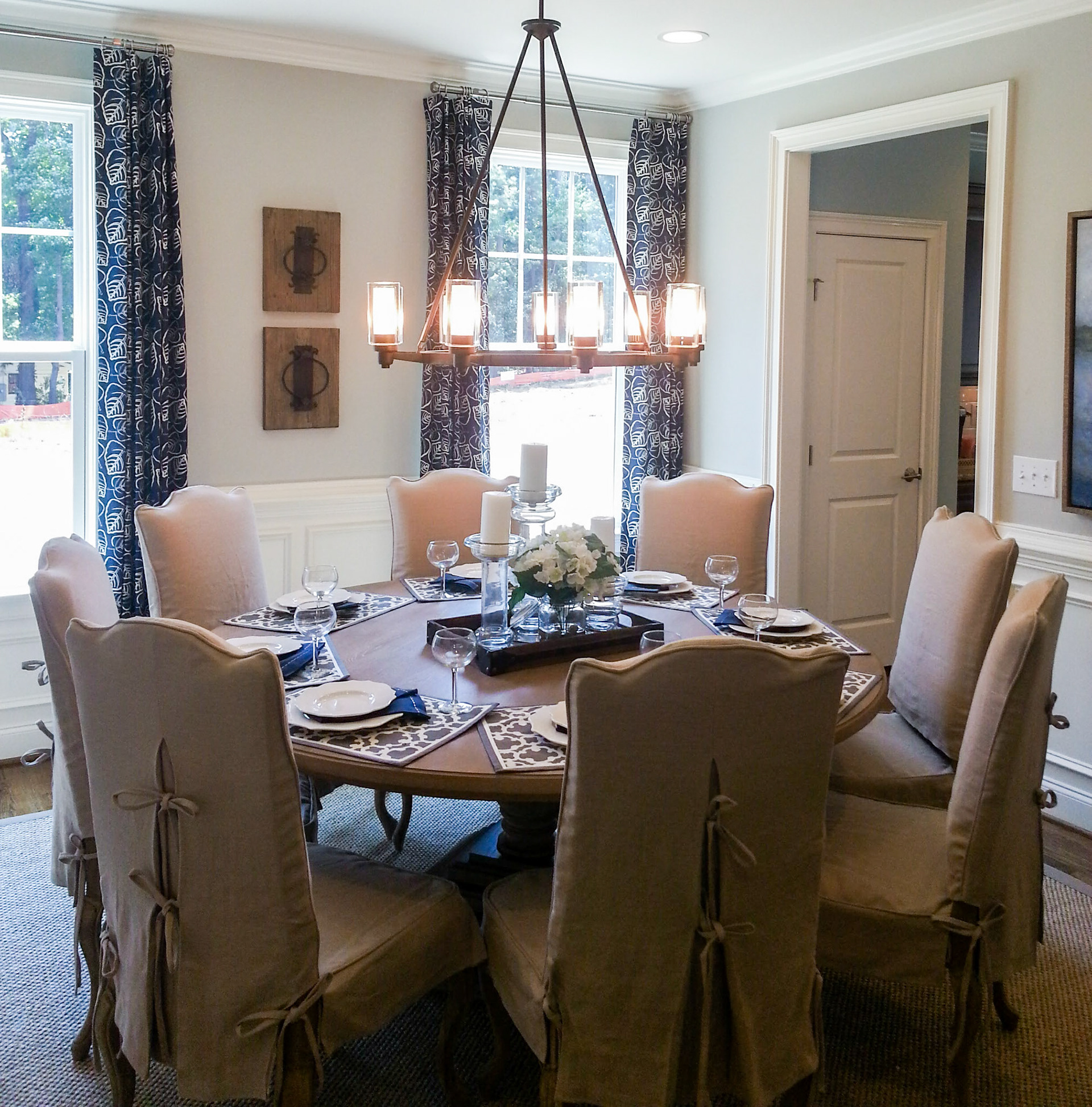 Personal Selections: Flooring & lighting. Other selections made by Model Home Interiors.