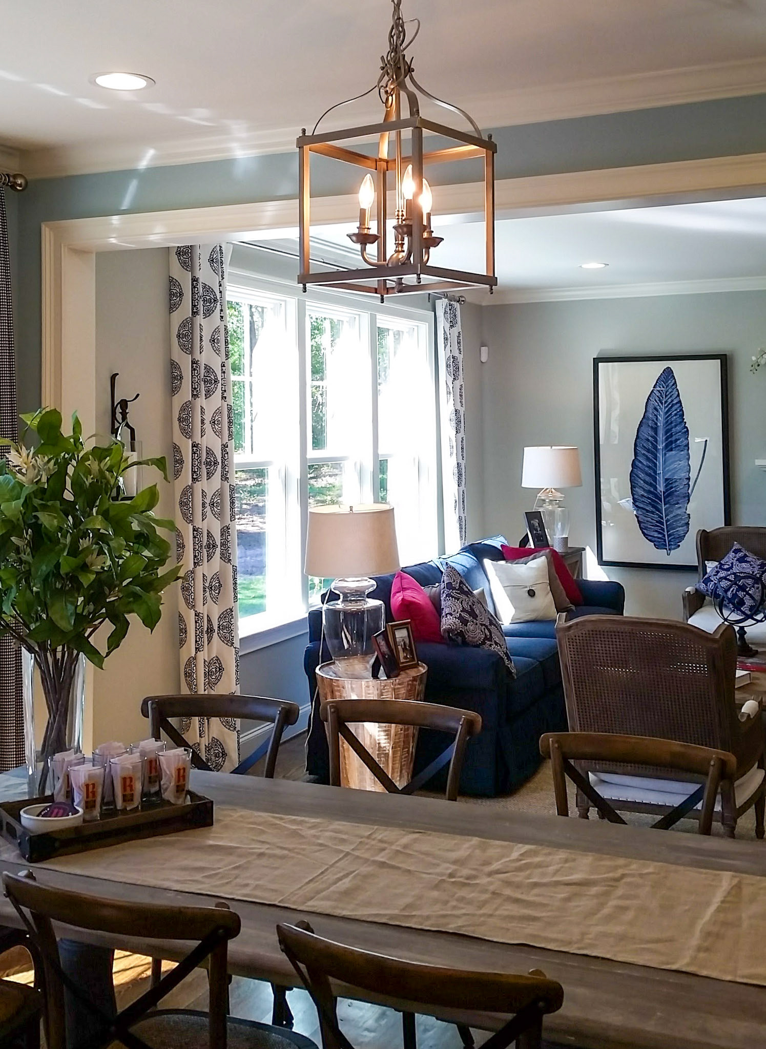 Personal Selections: Flooring & lighting. Other selections made by Model Home Interiors.