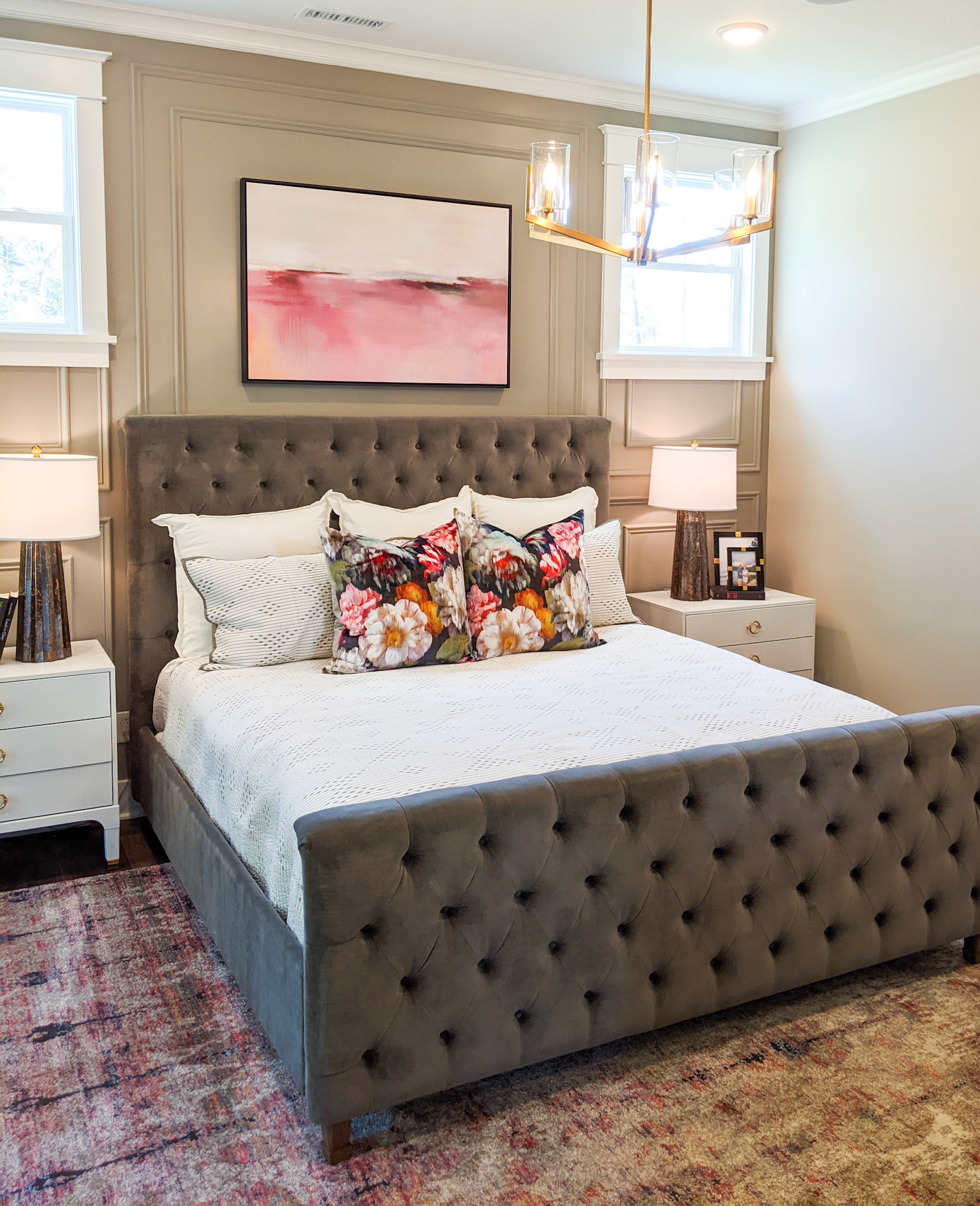 Personal Selections: Flooring & lighting. Other selections made by Model Home Interiors.