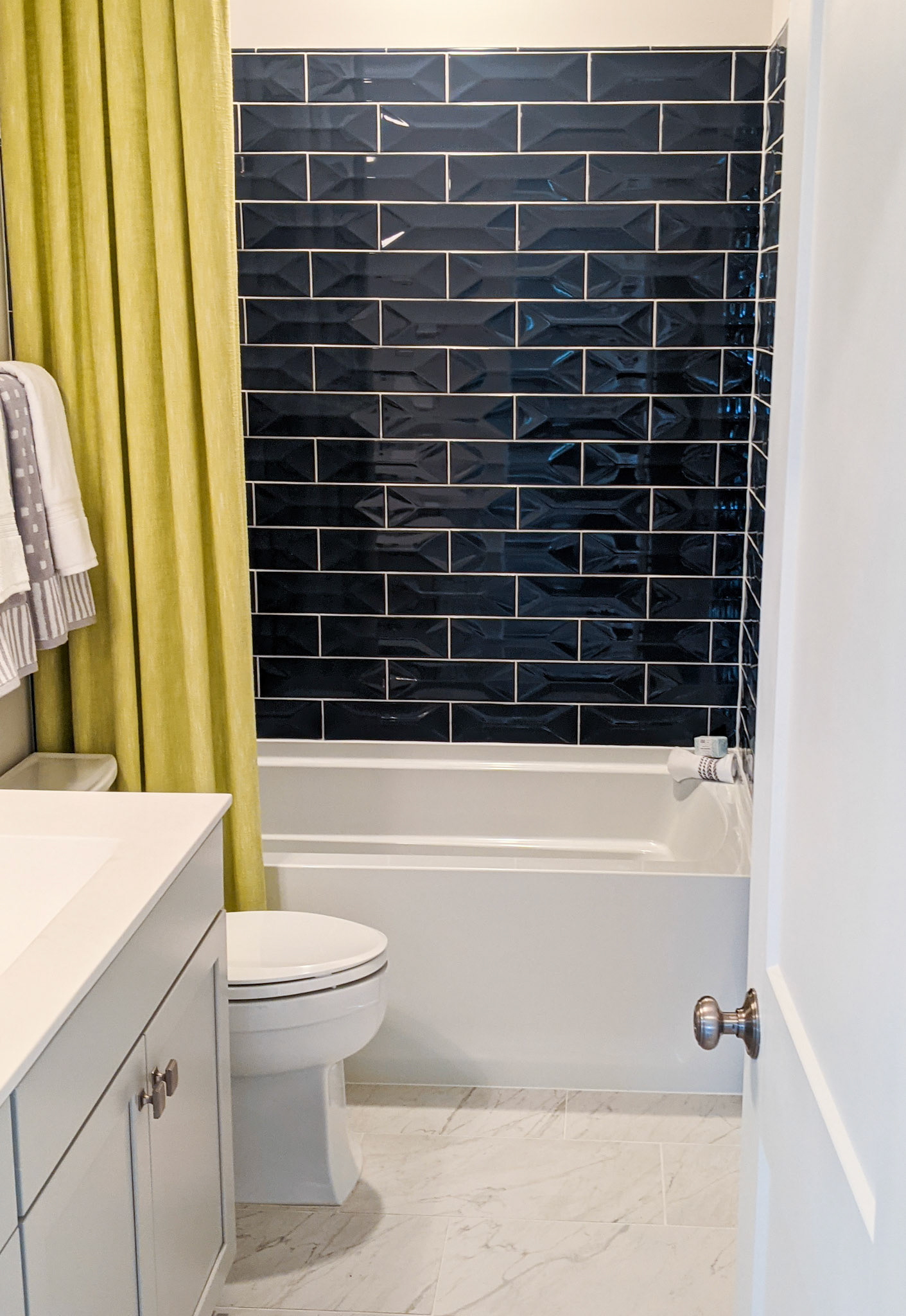 Personal Selections: Cabinets, counter top, hardware, plumbing, tile, and lighting. Other selections made by Model Home Interiors.