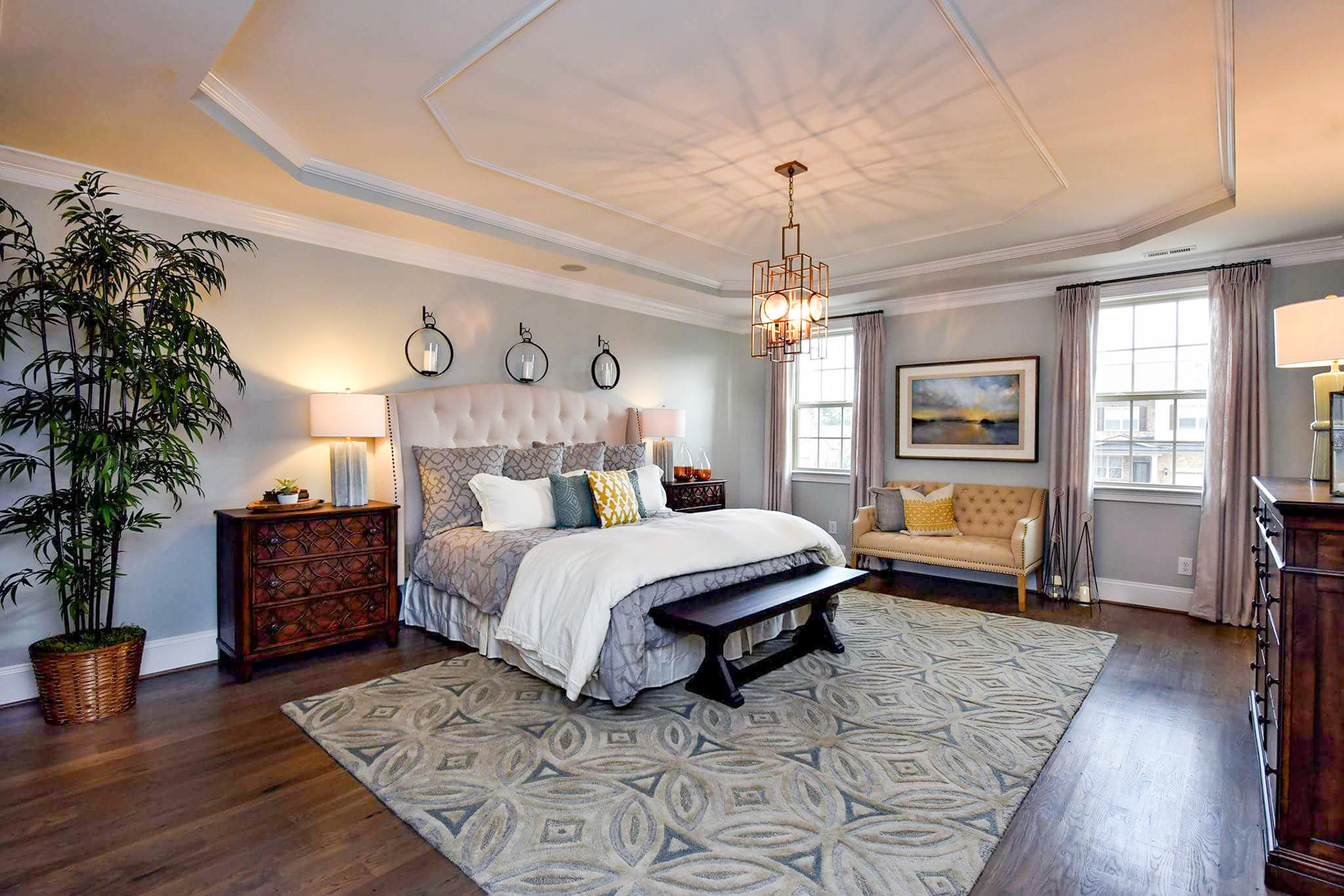 Personal Selections: Flooring & lighting. Other selections made by Merchandising Concepts. Photo Credit: Stanley Martin Homes.