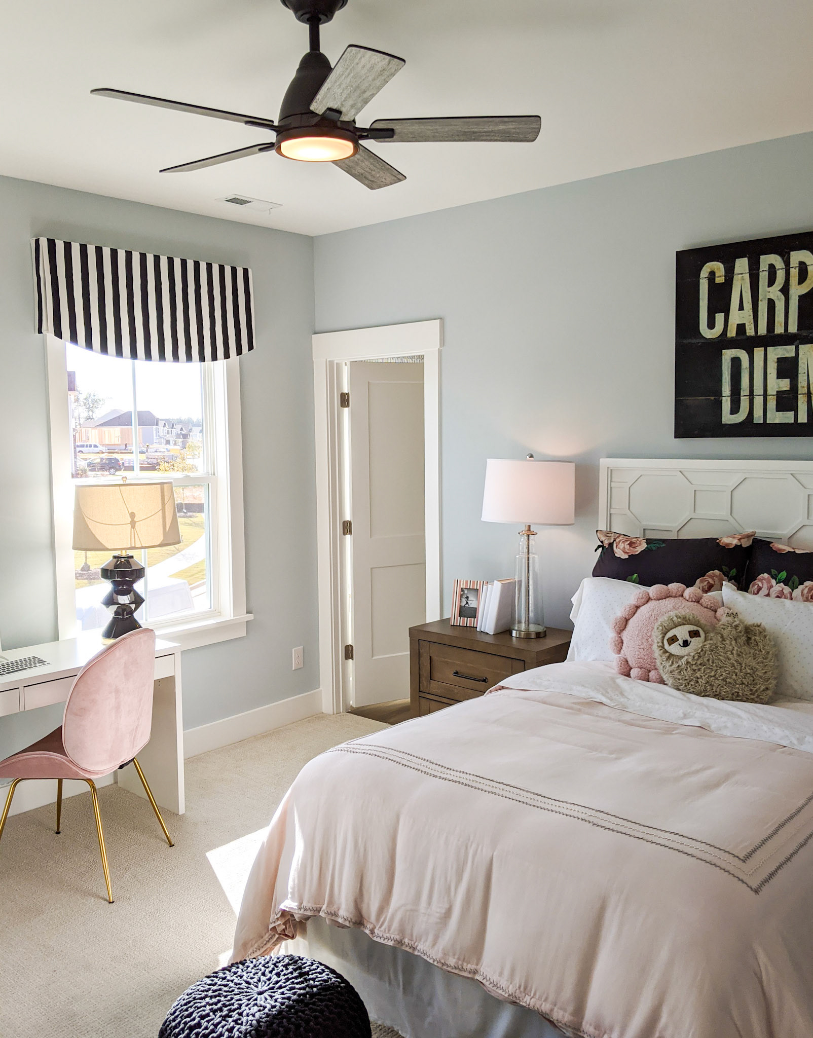 Personal Selections: Flooring & lighting. Other selections made by Model Home Interiors.