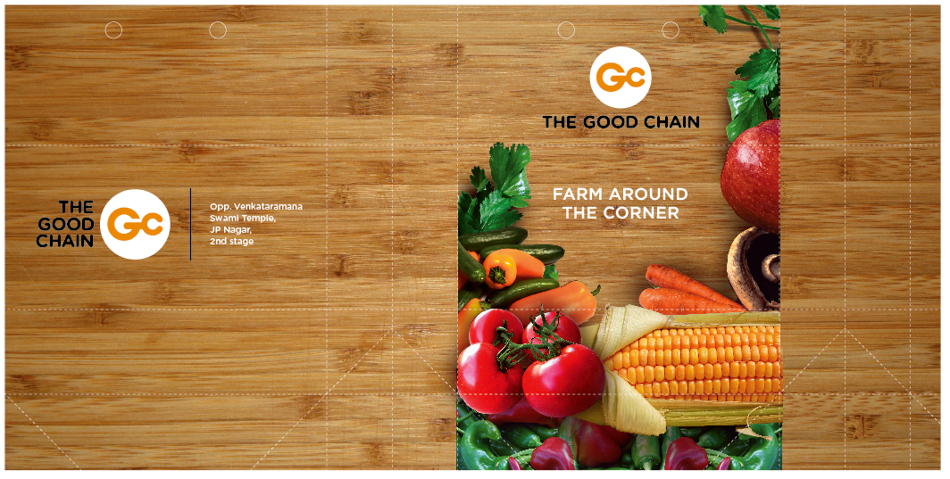 A sustainable shopping bag that unfolds into a brochure