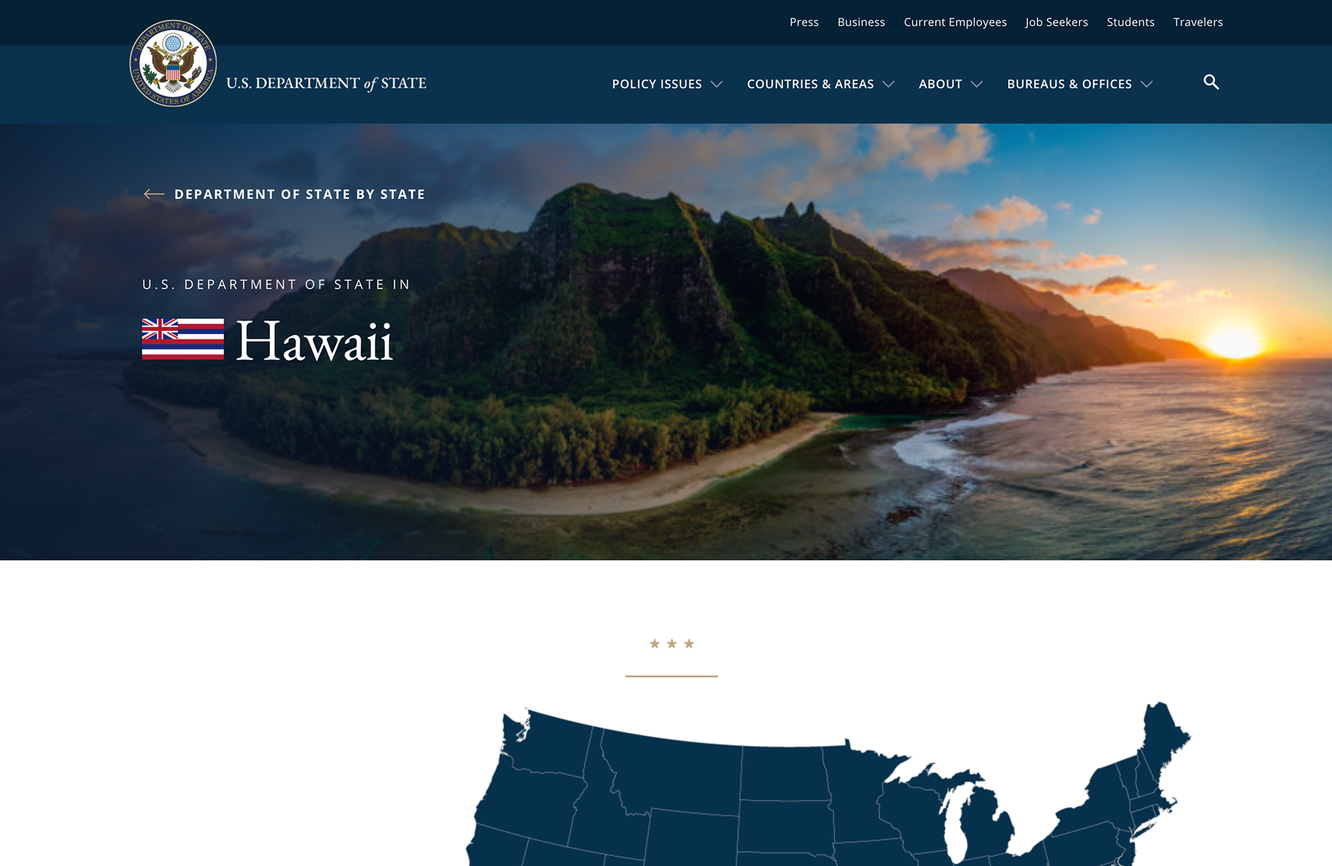 US Dept. of Justice - State of Hawaii Website