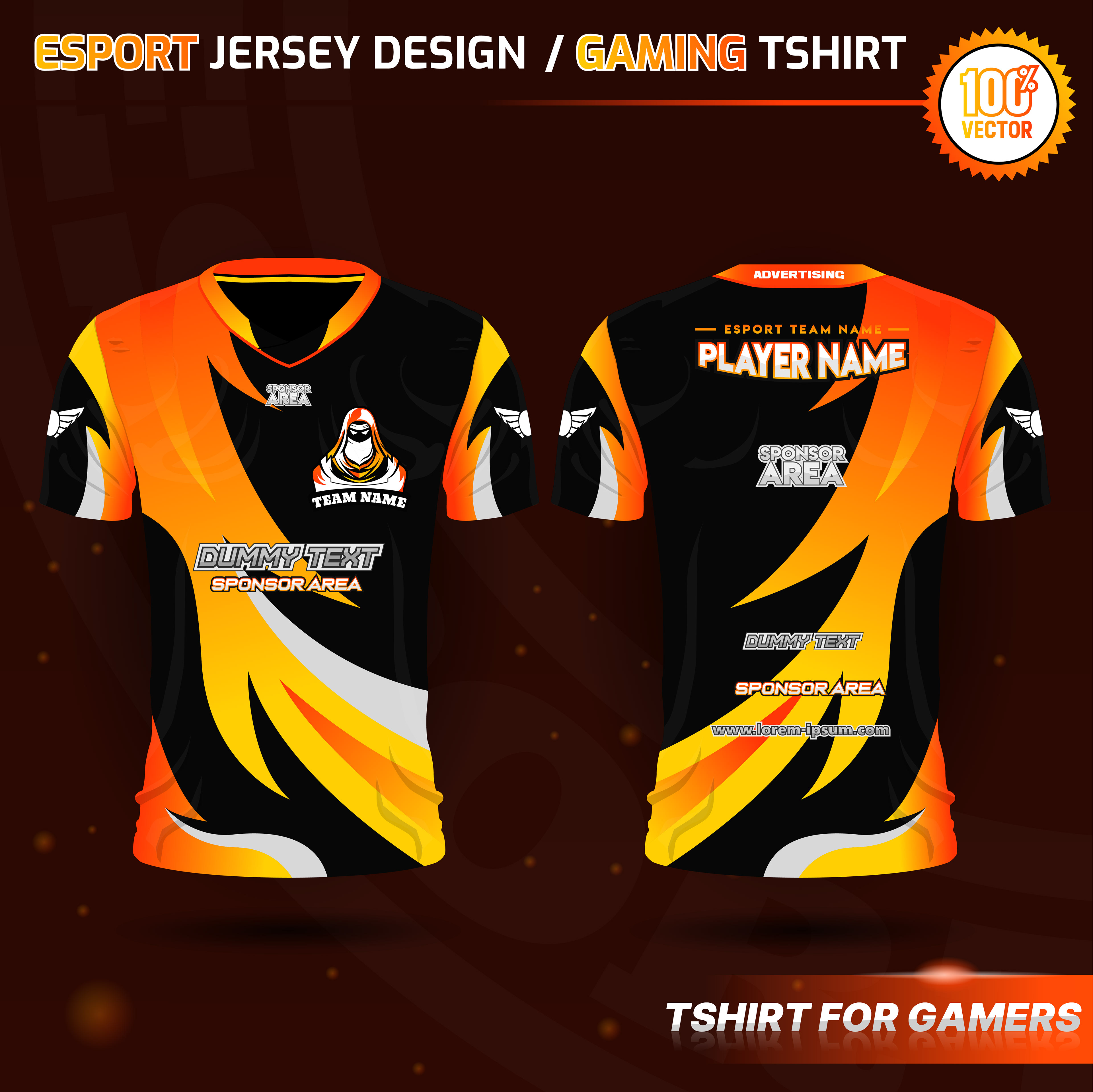 Ledjay Rafael - ESPORT Jersey Design Vector / Gaming Tshirt