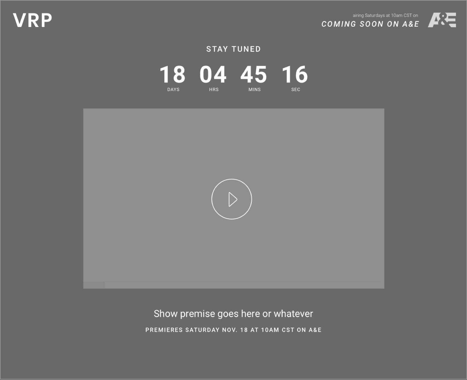 Phase 1 Teaser Landing Page
