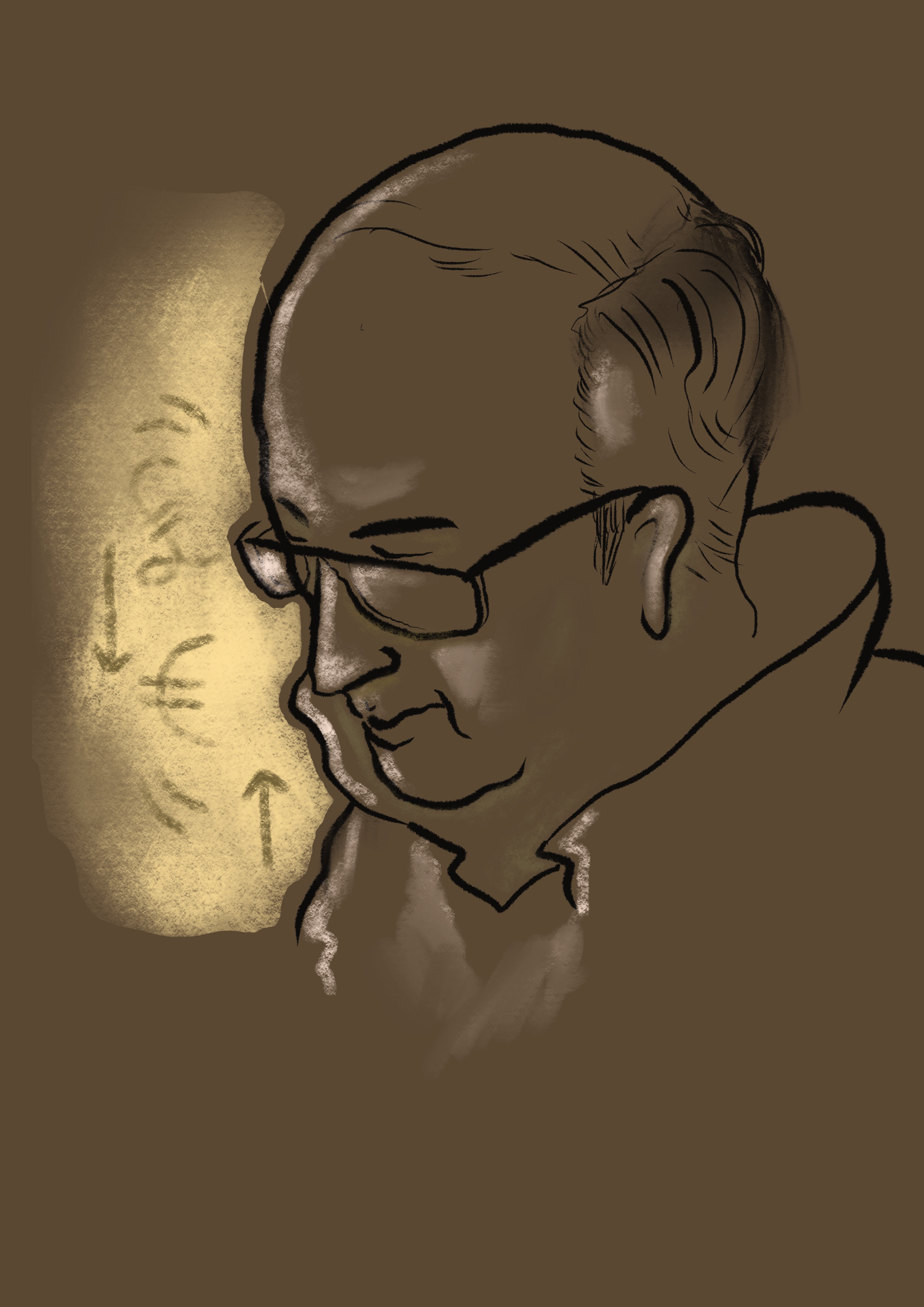 Man on train