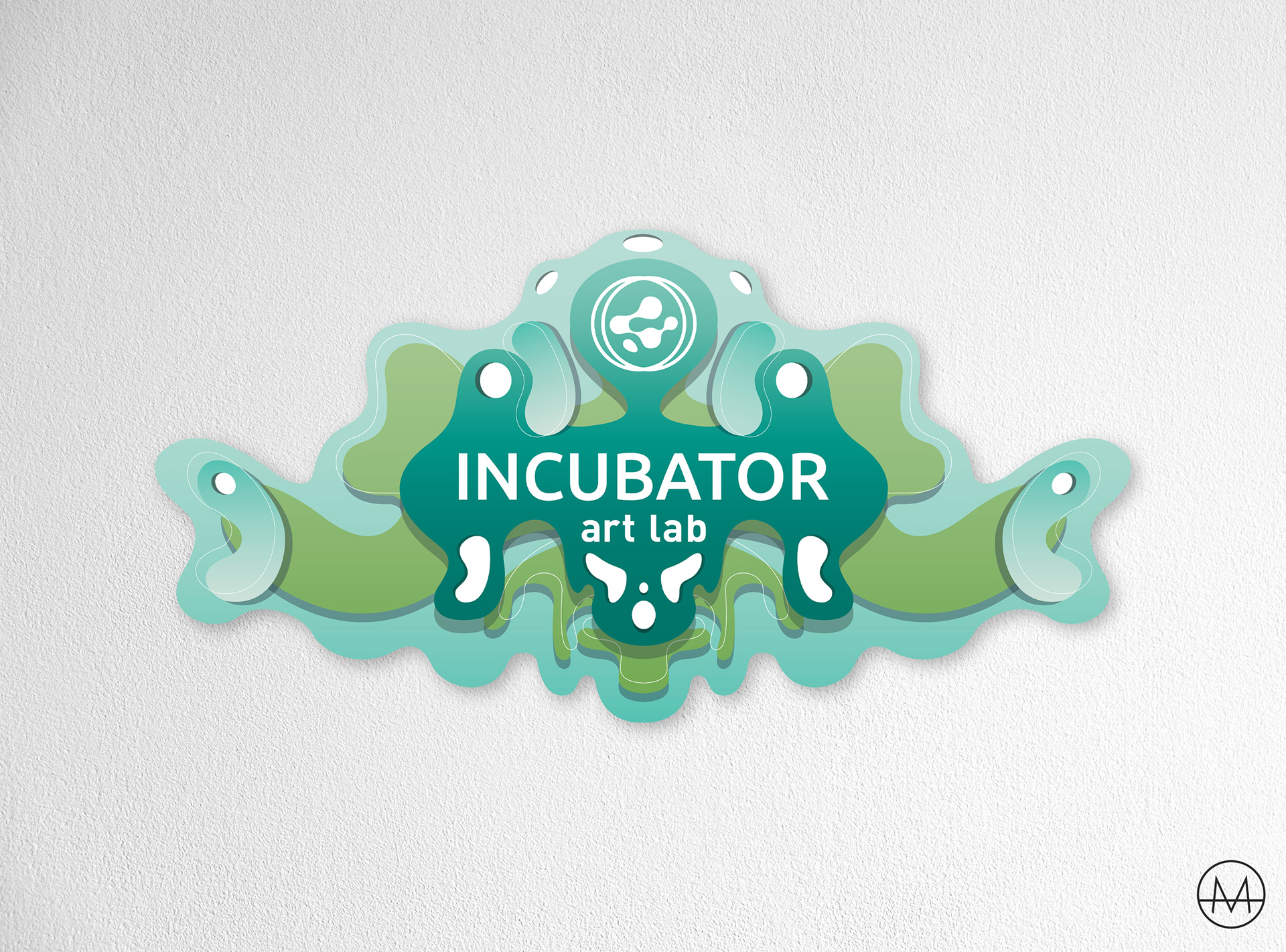 Incubator Art Lab Sign Design