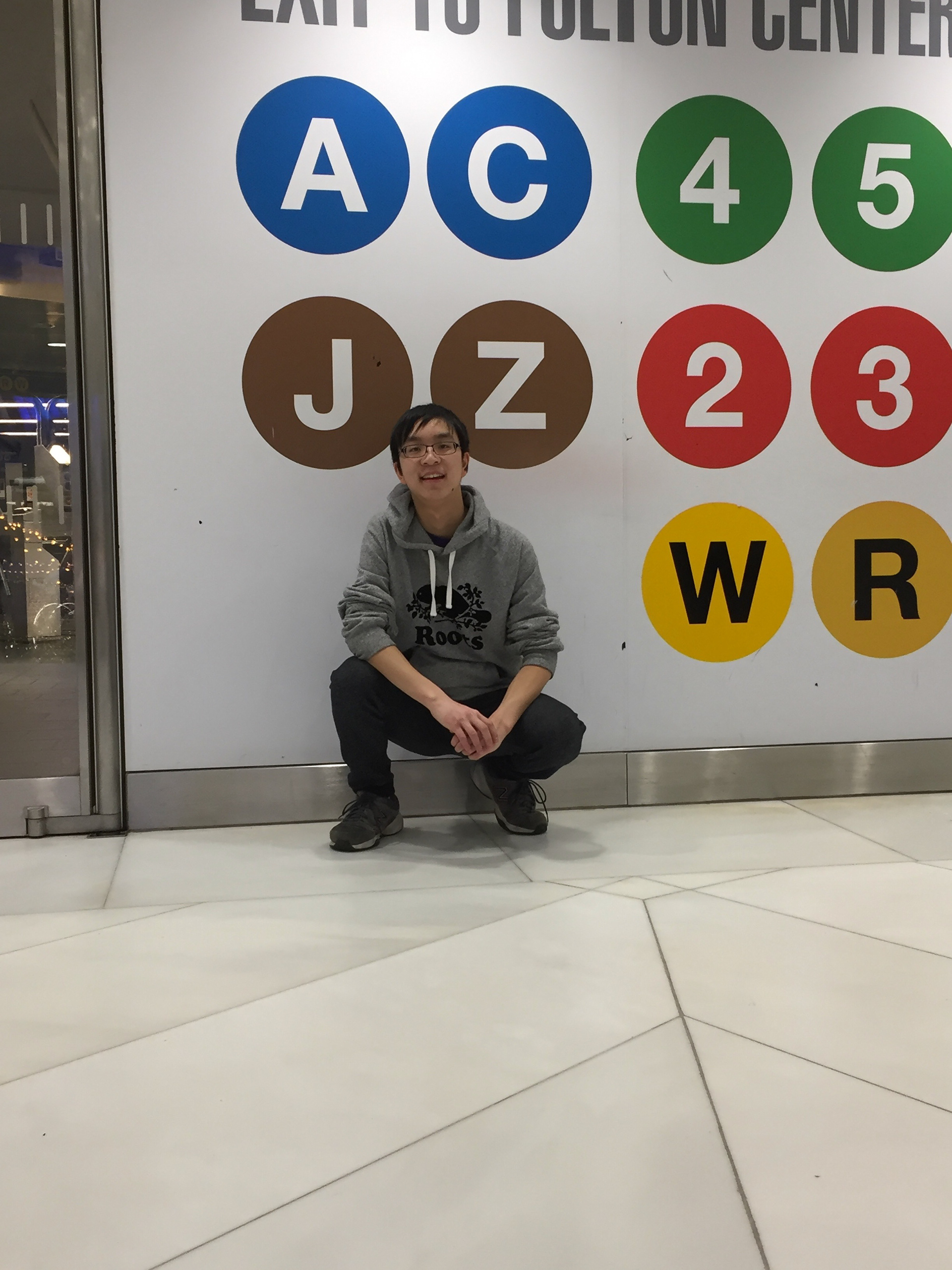My initials on the NYC subway, 2020
