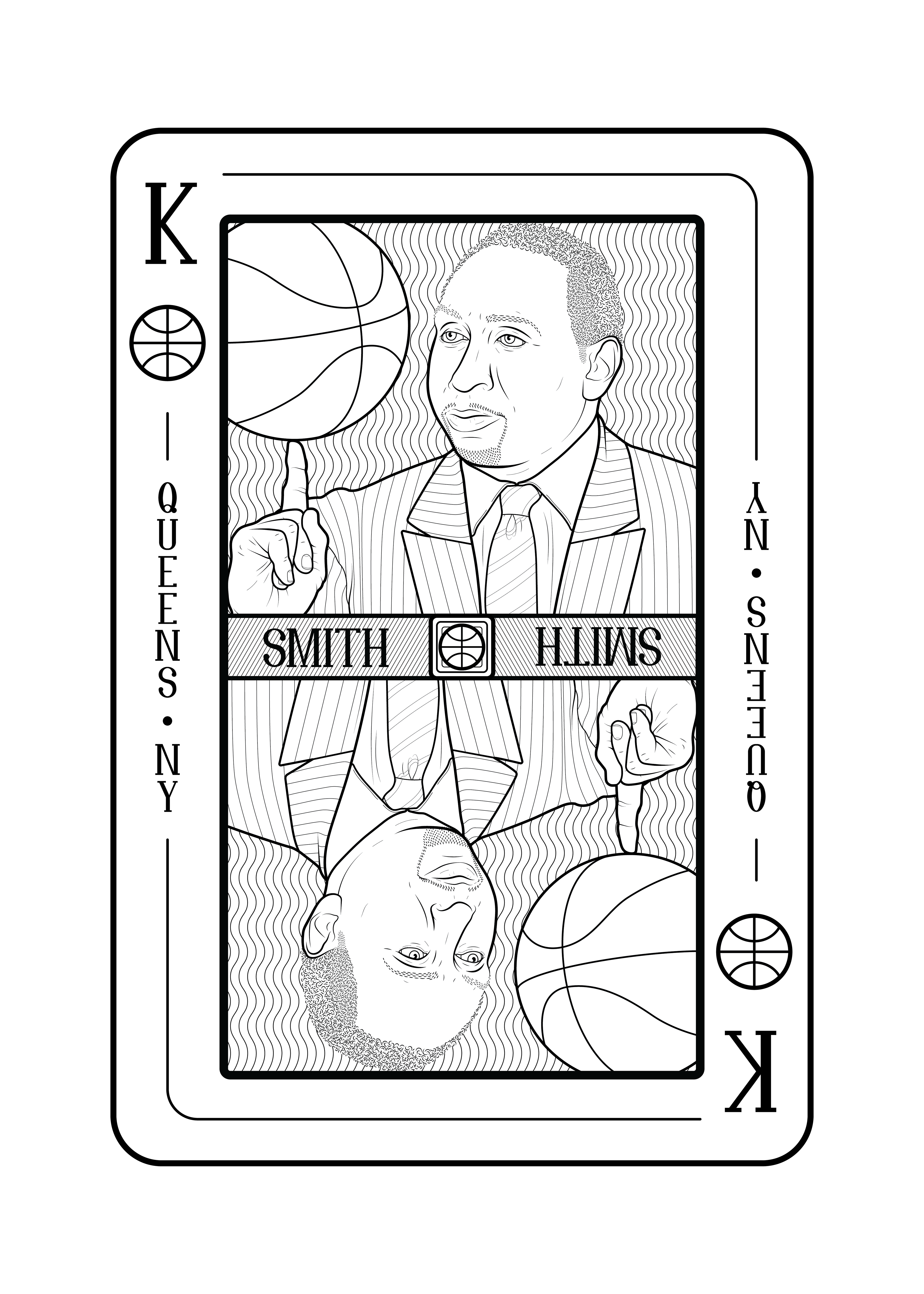 A fun portrait of the one and only Stephen A. Smith.