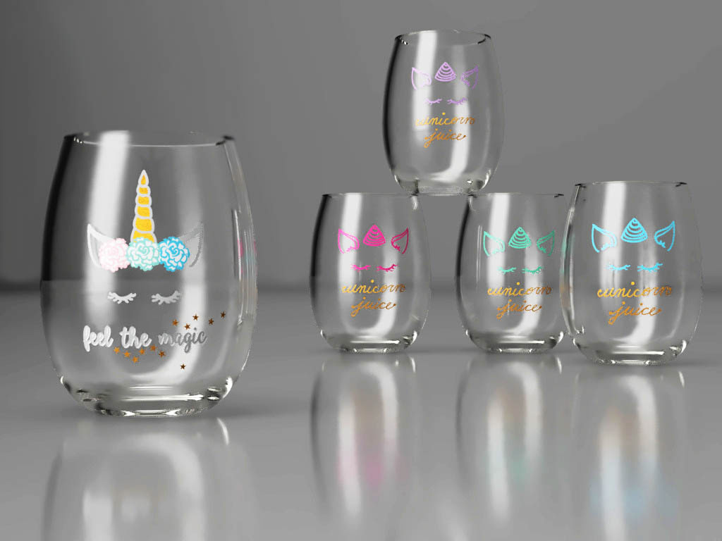 Erika Yi // Graphic Designer - Cute & Comical Decor For Stemless Wine  Glasses