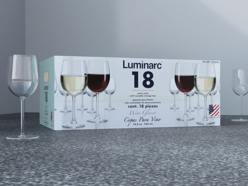 Luminarc, Copas para Vino, 18 piezas | Costco México