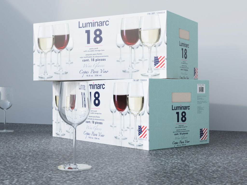 Wine Glasses Superlative Square Edge [Set of 2] Gift Package –  miller-and-co-designing