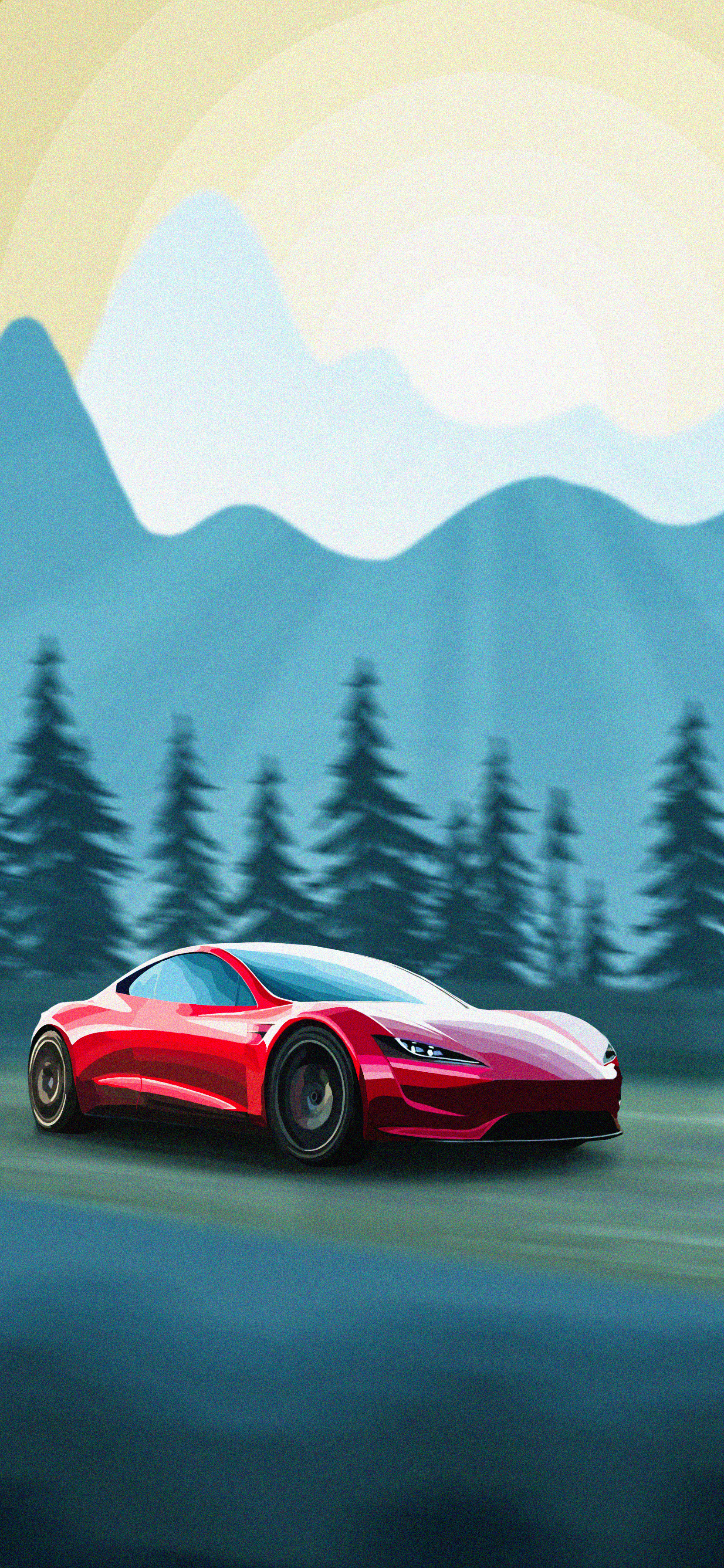 Supercars Gallery Tesla Roadster Iphone Wallpaper