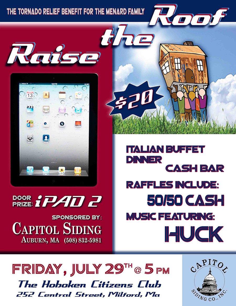 Raise the Roof Benefit: Promo Flyer