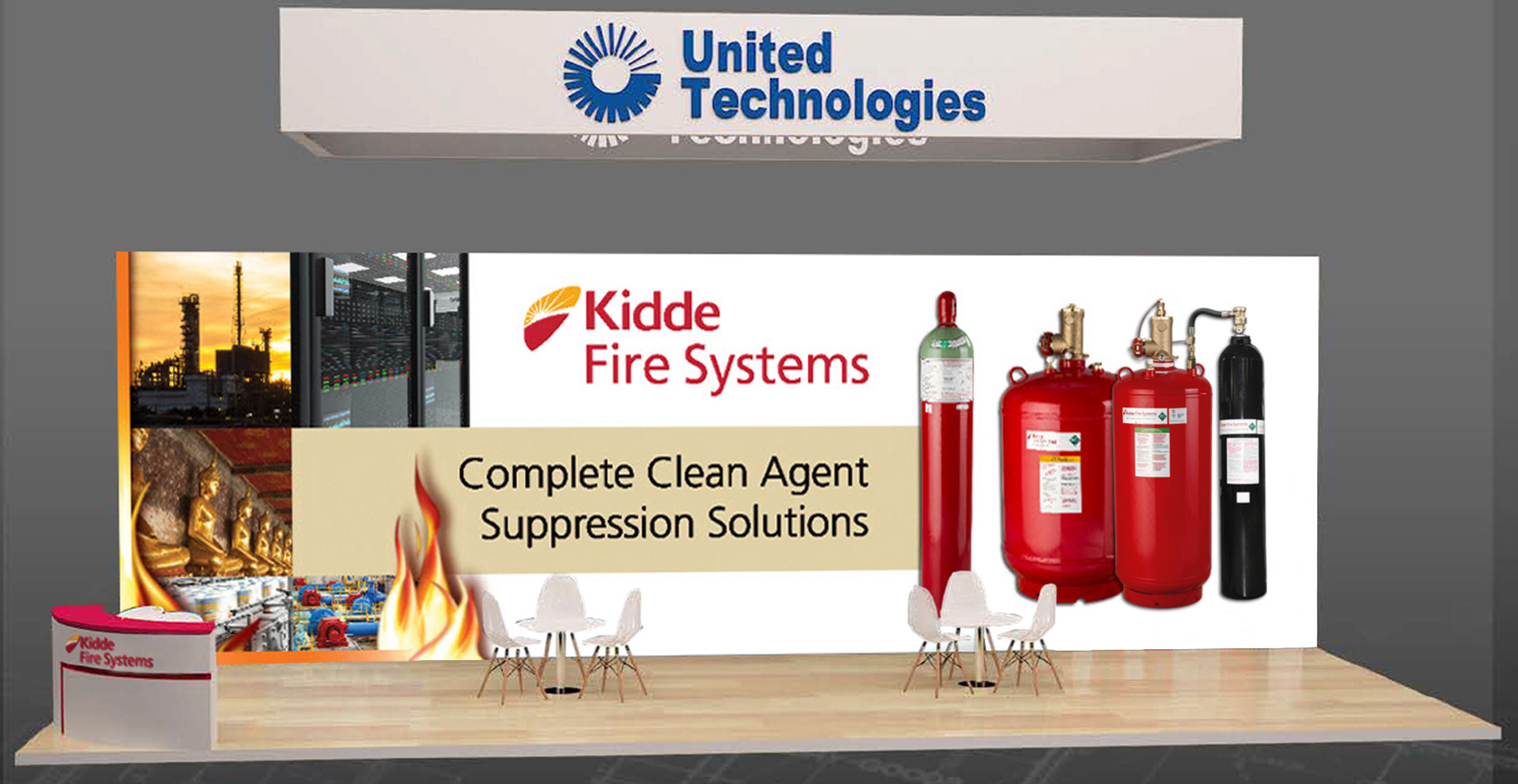 Kidde Fire Systems Booth Render - 2018 Intersec