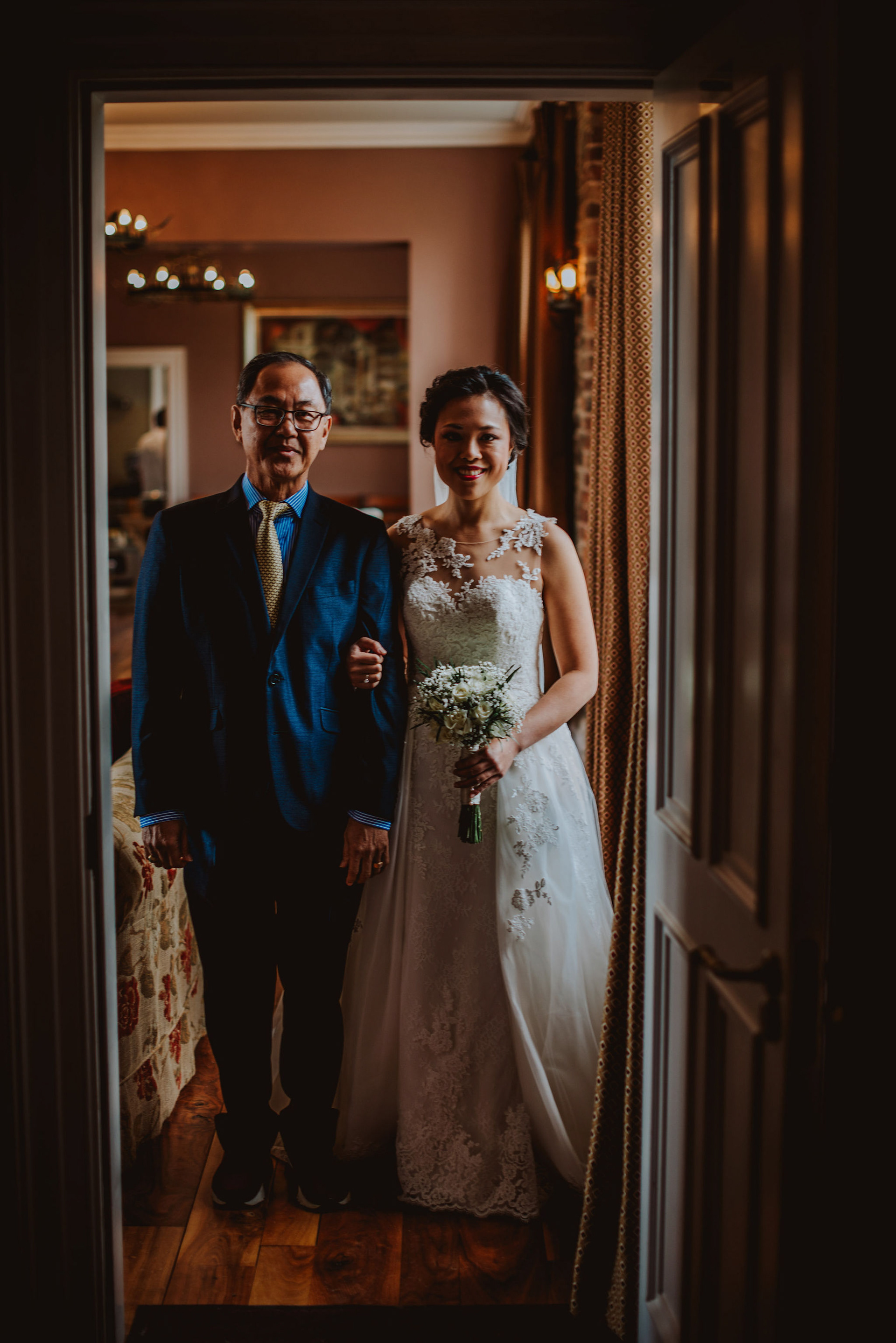 Father of bride and bride photo