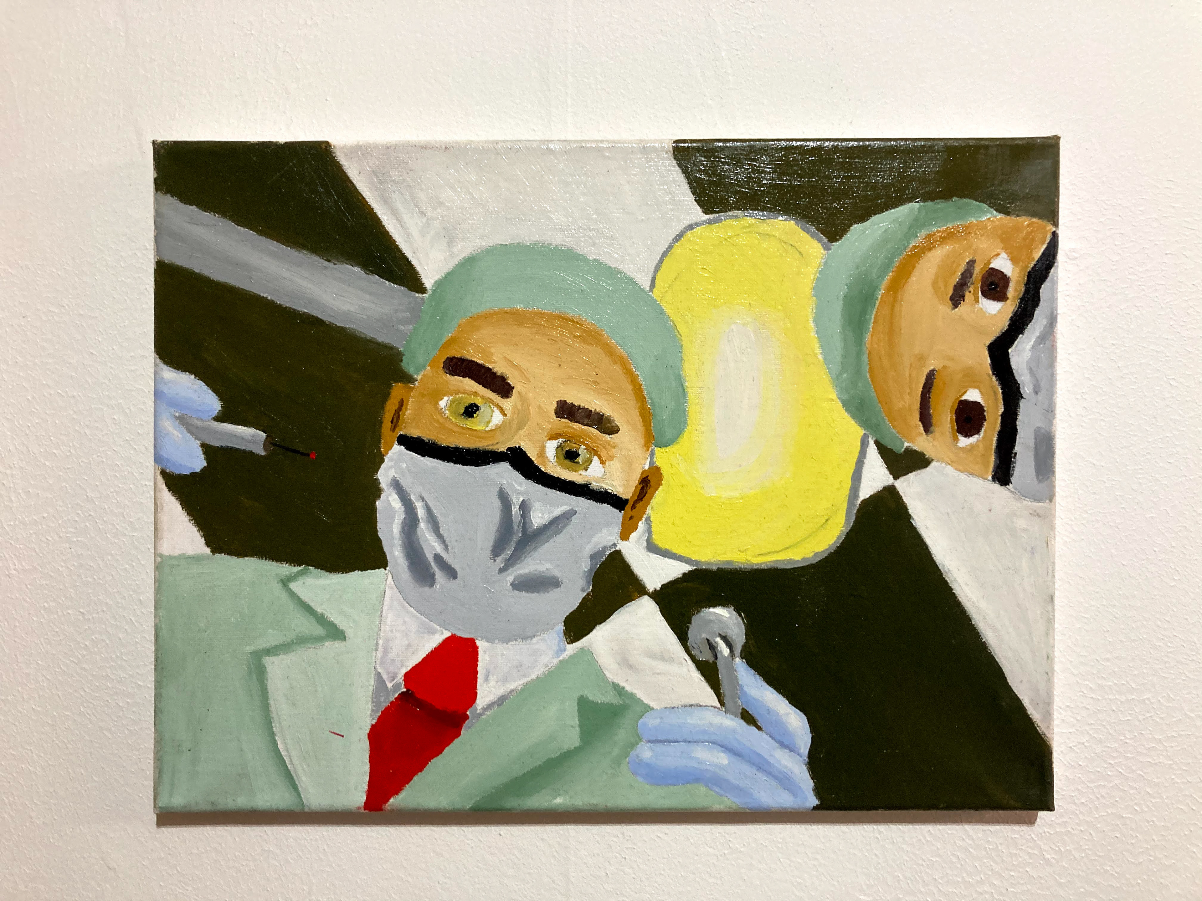 Tandarts - acryl op doek - 30cm x 40cm