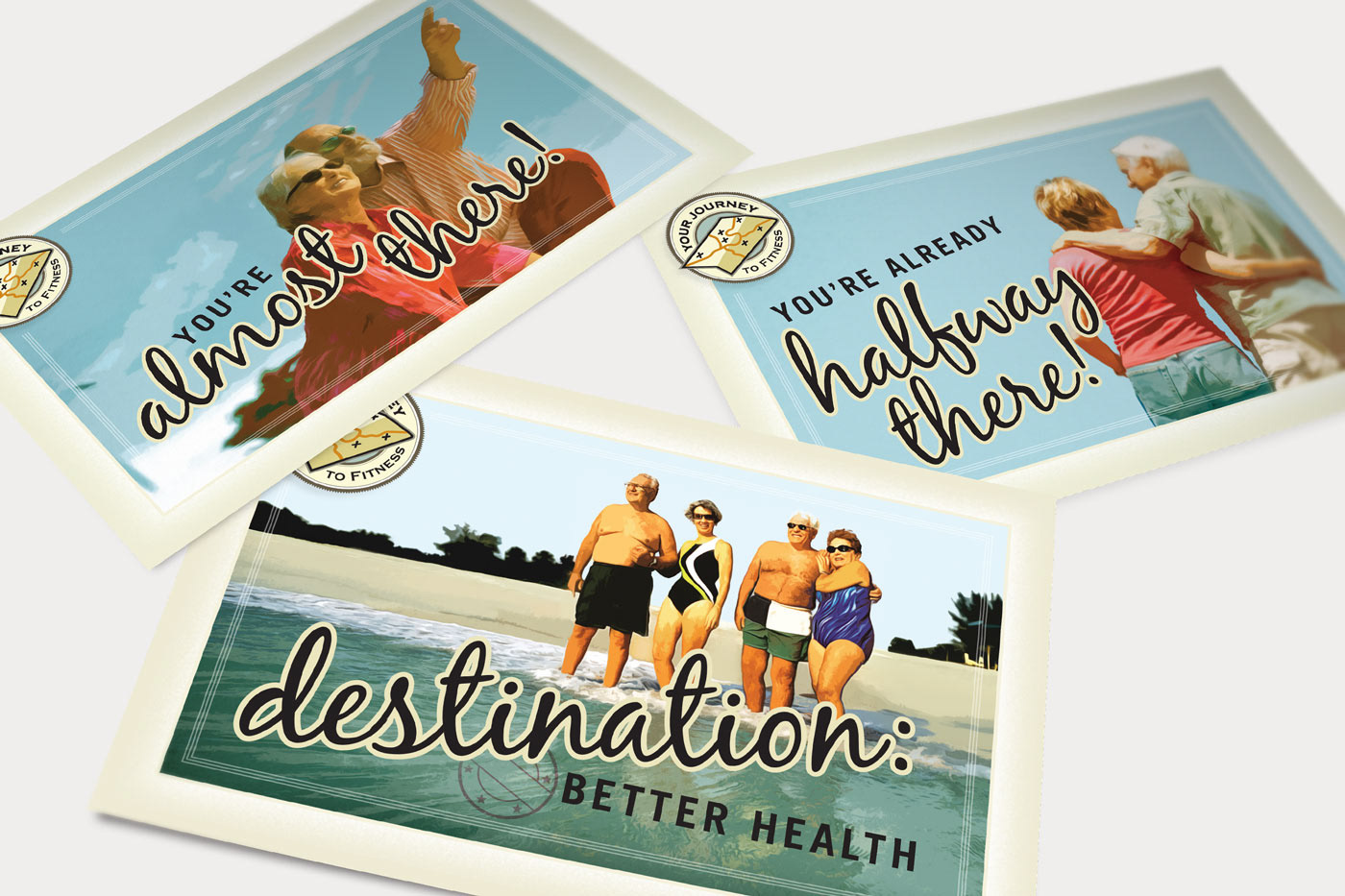Mark Anthony Munoz SILVERSNEAKERS Enrollment Campaign Postcards