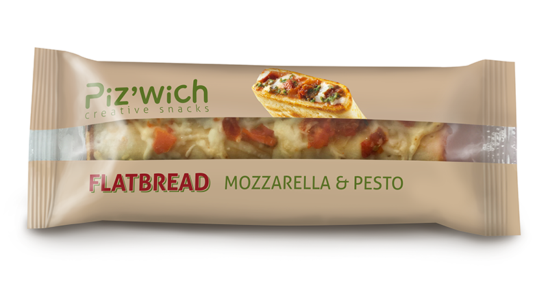 Pizza sandwich flatbread packaging