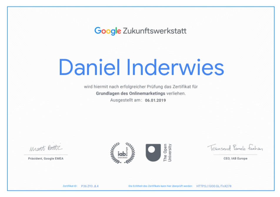 Daniel Inderwies Online Marketing