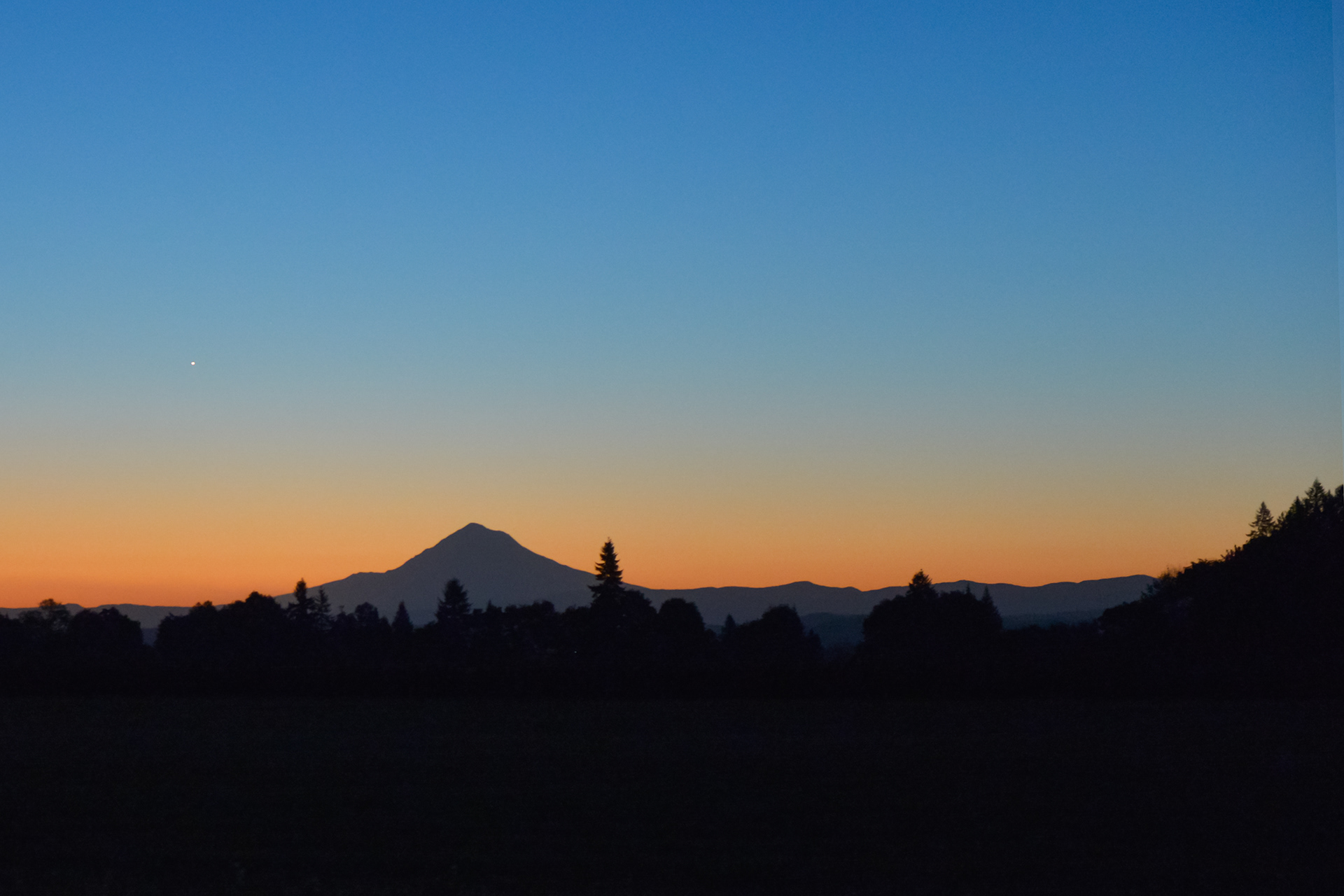 Sunrise Looking East to Mt. Hood