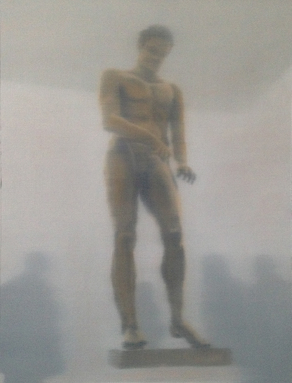 L'homme de boue - huile sur papier - 47 x 36 cm