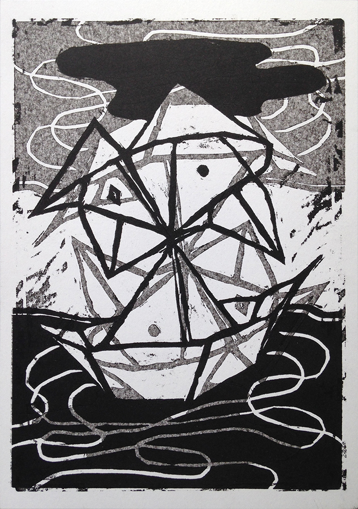Gravure sur bois - 25 x 17 cm