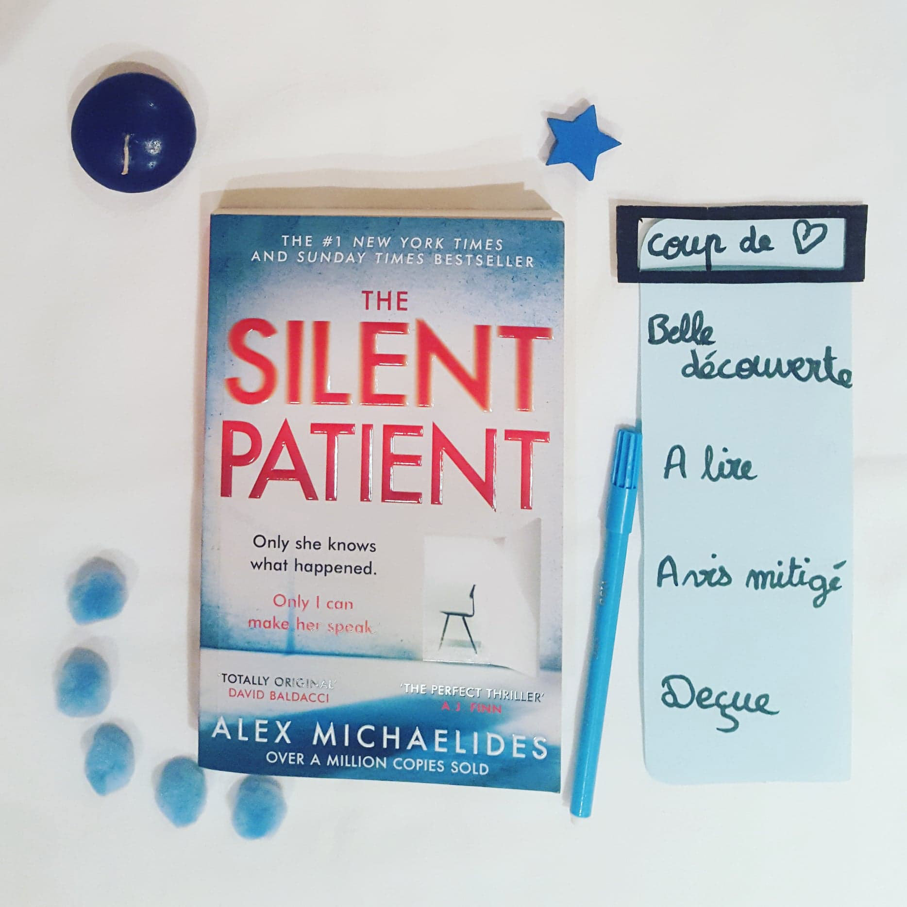 I was surprised ! I enjoyed this book so much, during all the chapters, I try to define the truth from liars. We don't know what to expect, if the girl (Alicia) is bordeline or if she hides a worst secret. In this book, two stories are tell : the first one about Alicia Berenson and her reason for being silente since 7 years, and the private life of the narrator: Théo. We understand, at the beggining, that the two of them are faces difficulties from their childhood. 📚 I am sorry for my english, it deserves to be worked, but I wanted to warn you : even if you're not bilingual, or if your english isn't very good, you can easily read it. Chapters are shorts, words aren't difficult to understand, and it is a small book. 📖 I can't be objective about the manner of written, because I don't read a lot of english novel but I can assure that the suspense is here, questionning the reader, given the need to turn pages, it's breathtaking. 📚 Do you often read books in another language than yours ? Je vous invite à découvrir ce roman surprenant ! Du début à la fin, le lecteur se questionne, où est la limite entre vérité et mensonge ? Une intrigue psychologique époustouflante.