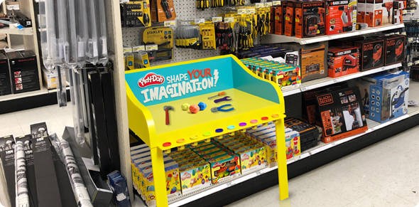 retail location interactive aisle display concept