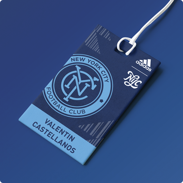 custom NYC FC player badge