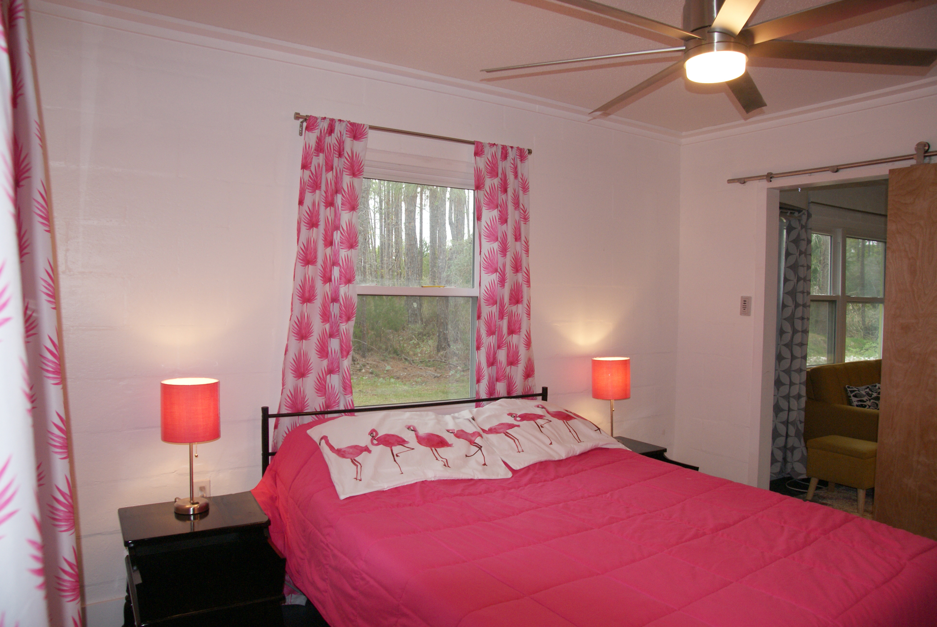 Pink Flamingo Queen Bedroom