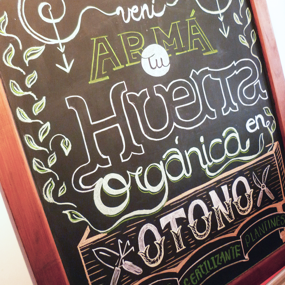 Te Quiero Verde / Lettering Promocional Handmade