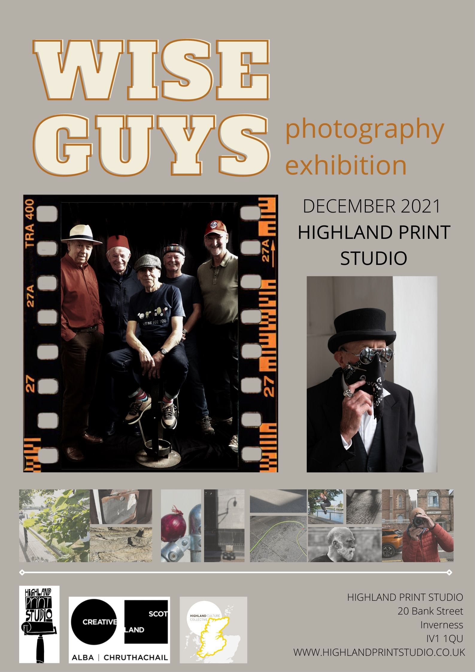 Wise Guys Winter exhibition, 2021 open from 2nd.- 23rd of December at Highland Print Studio