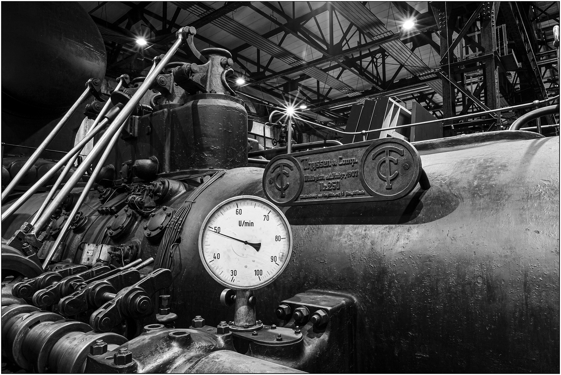 Soufflante à gaz avec compte tours/min