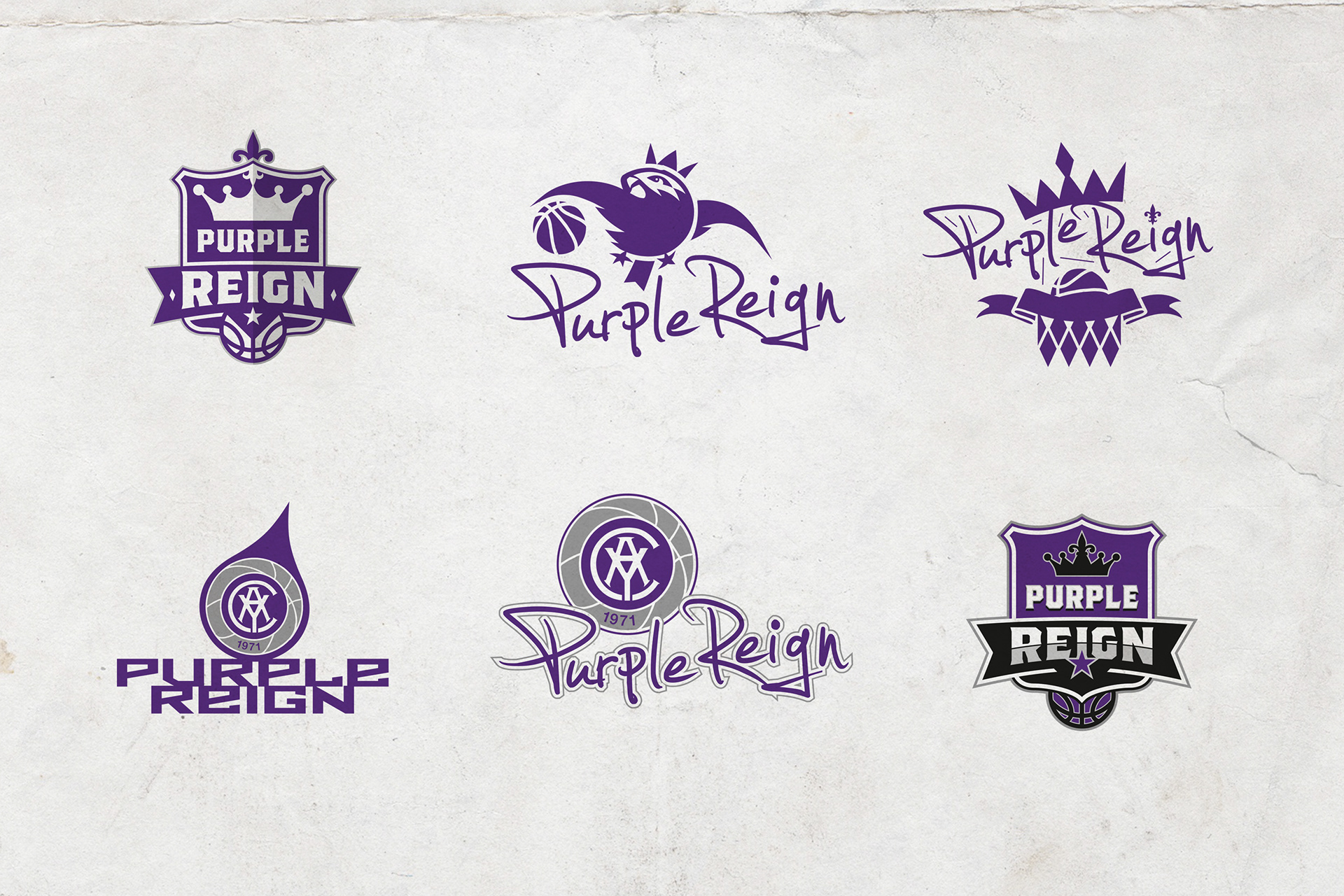 Development stage comps of logo ideas