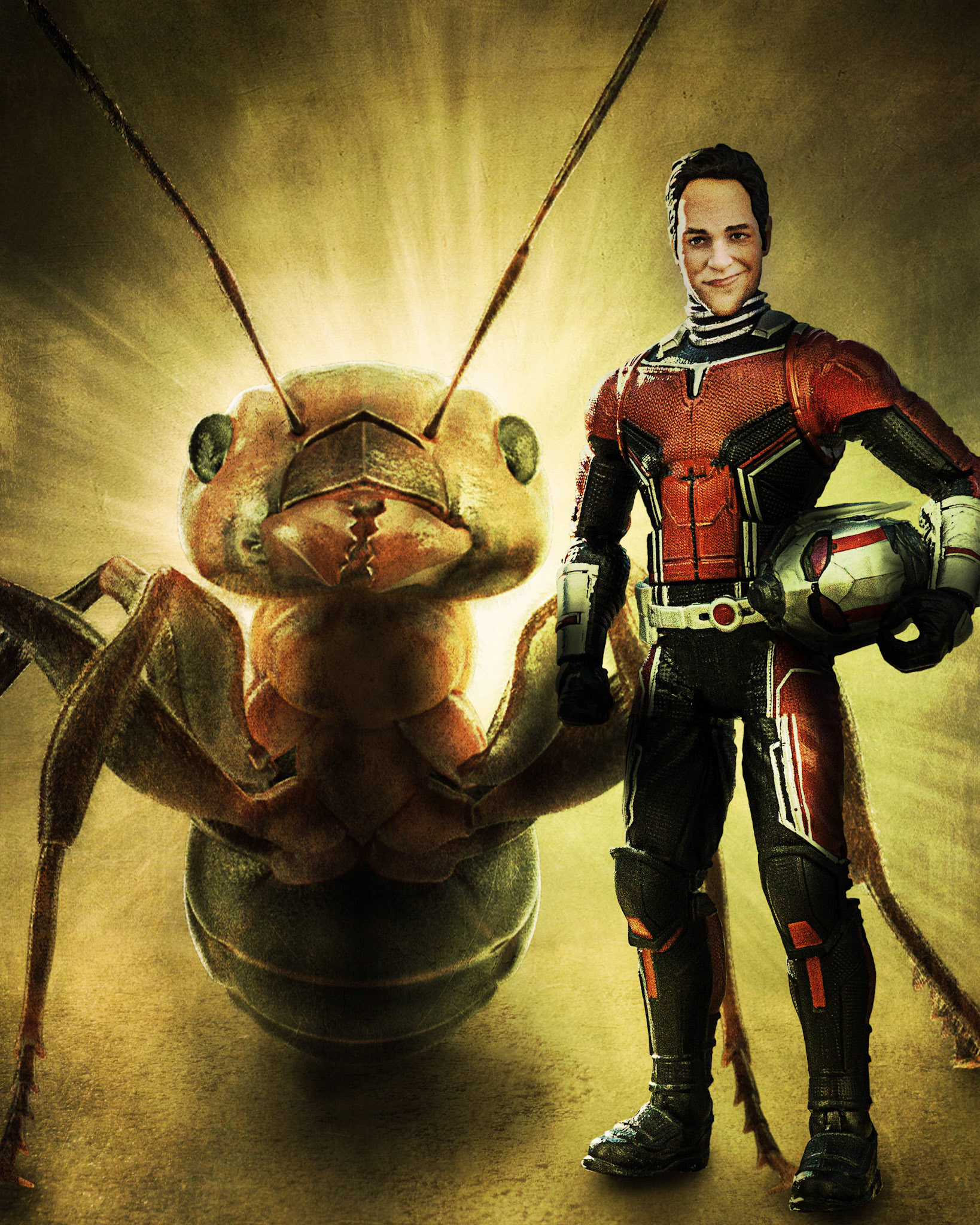 Ant-Man hanging out with Antony.