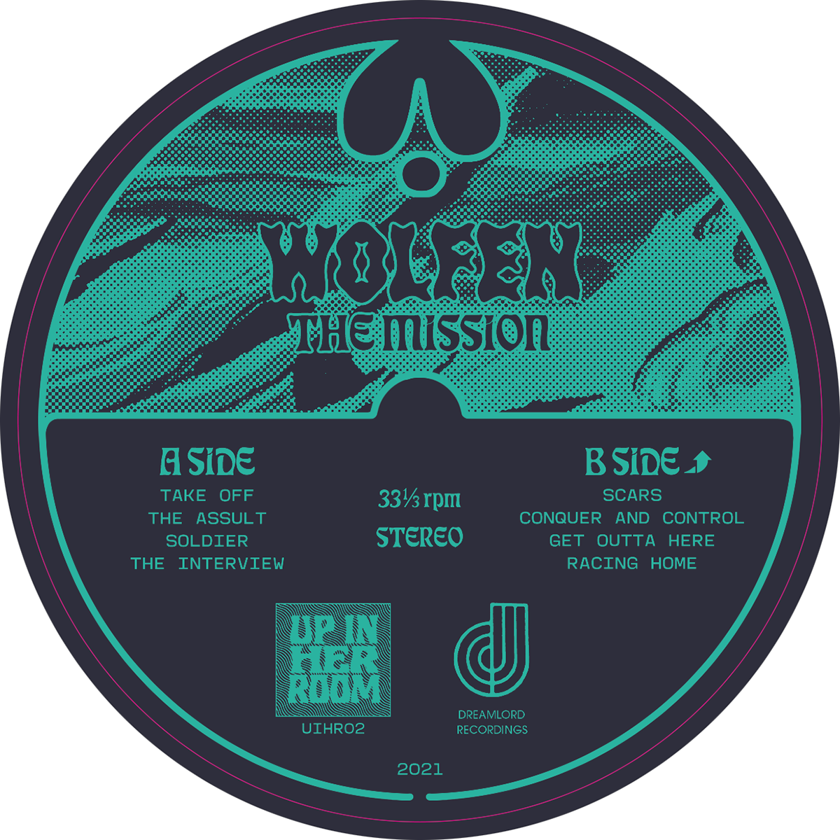 A side label
