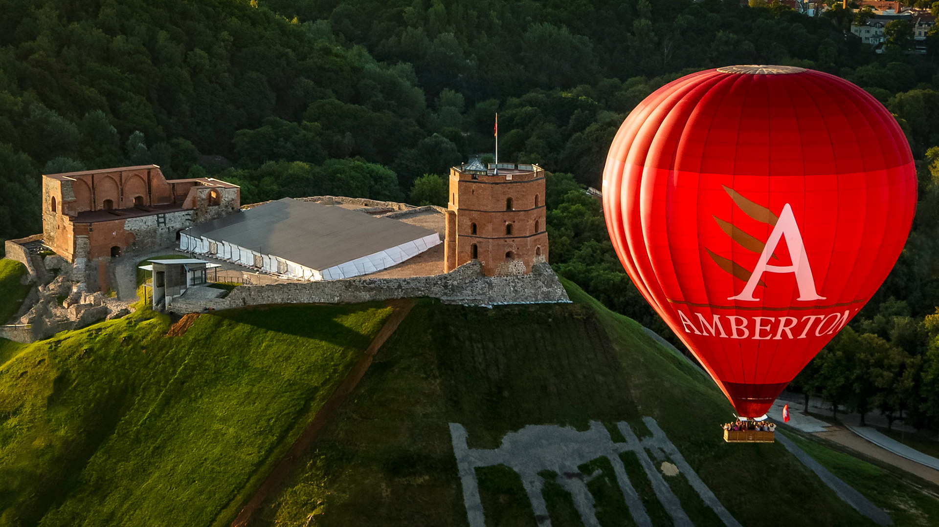 Gediminas Castle Tower from the Balloon
