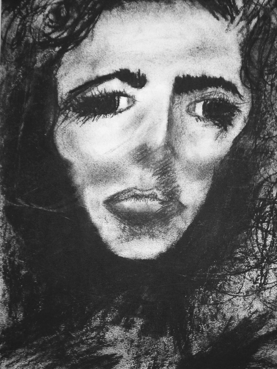 "Joan Crawford" Acrylic, Ink, Pastel on Paper 16x20" (Sold)