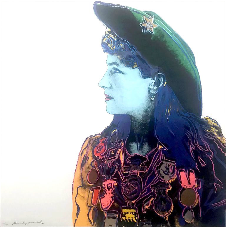 “Annie Oakley - From the Cowboys & Indians Suite” Screenprint in Colors, c.1986, Edition:250, Hand Signed at Base, 36 x 36”, Reference: F&S II - 378, Please Inquire