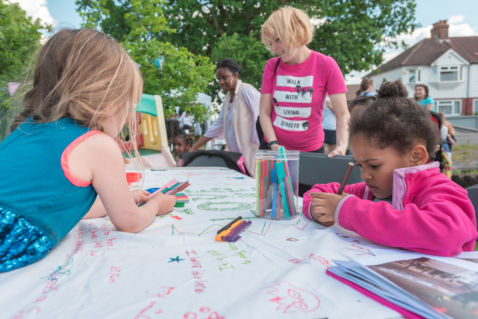 Love Lane community group: Our Living Streets Croydon Local Group revitalised a disused area for community benefit. This further encourage walking short, everyday journeys and brought people in the community together.