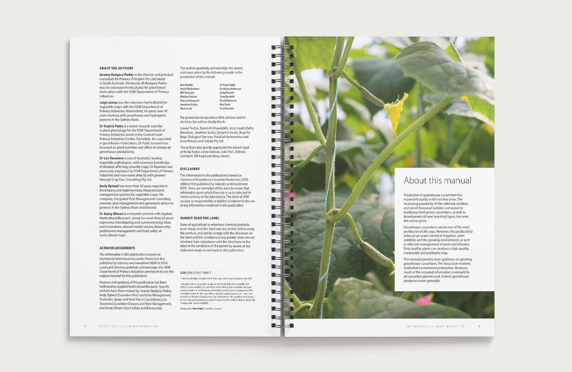 JIHEE PARK CREATIVE Greenhouse Cucumber Production Guide