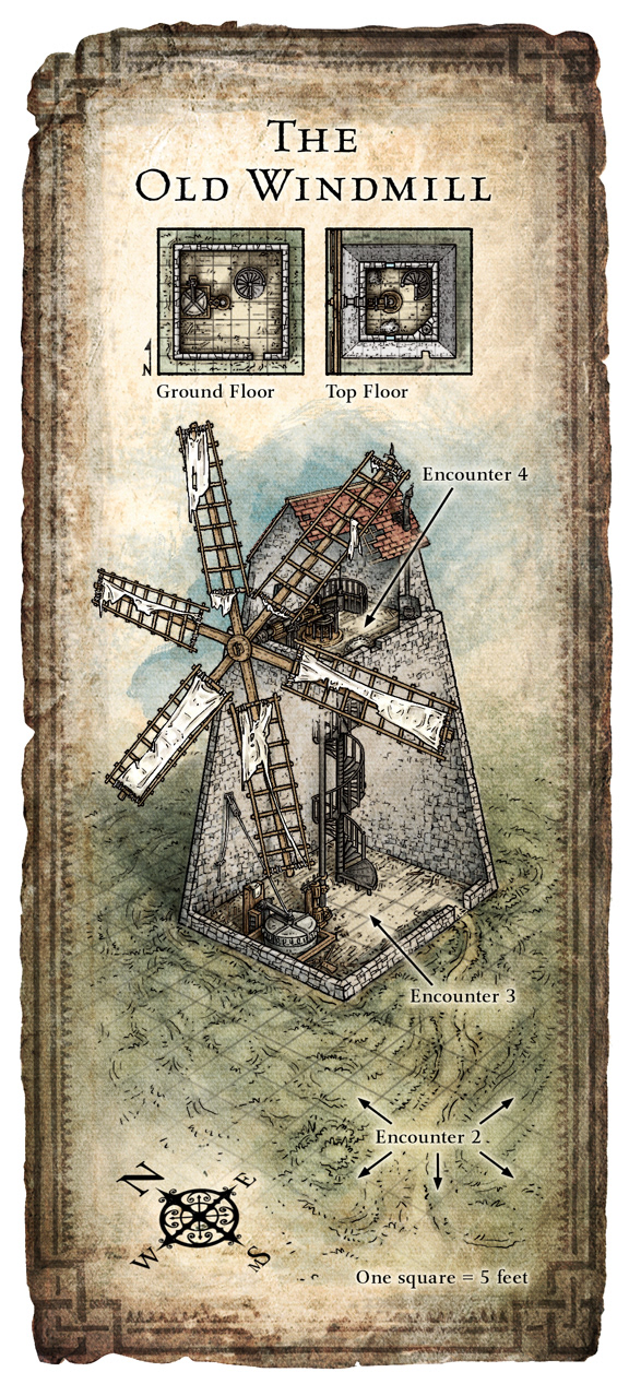 Windmill Cutaway Illustration
