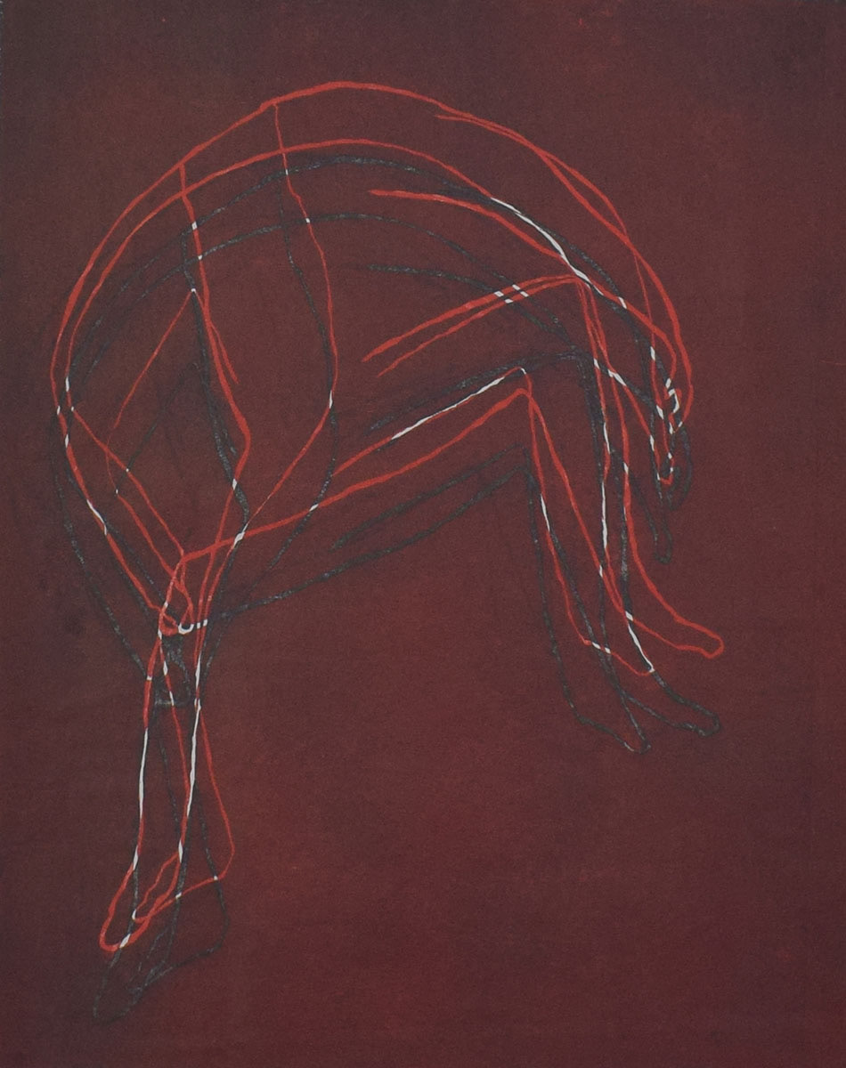 Shocking Still, woodcut, 26x22", 2017