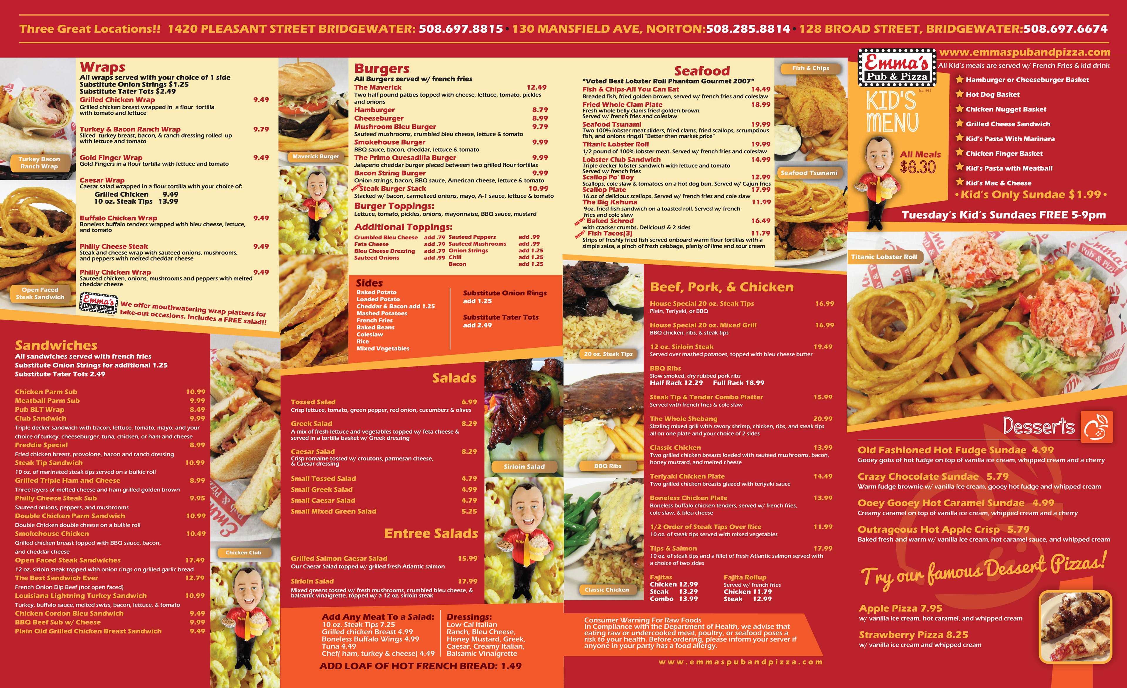 Mike Hsueh Portfolio Emmas Pub & Pizza