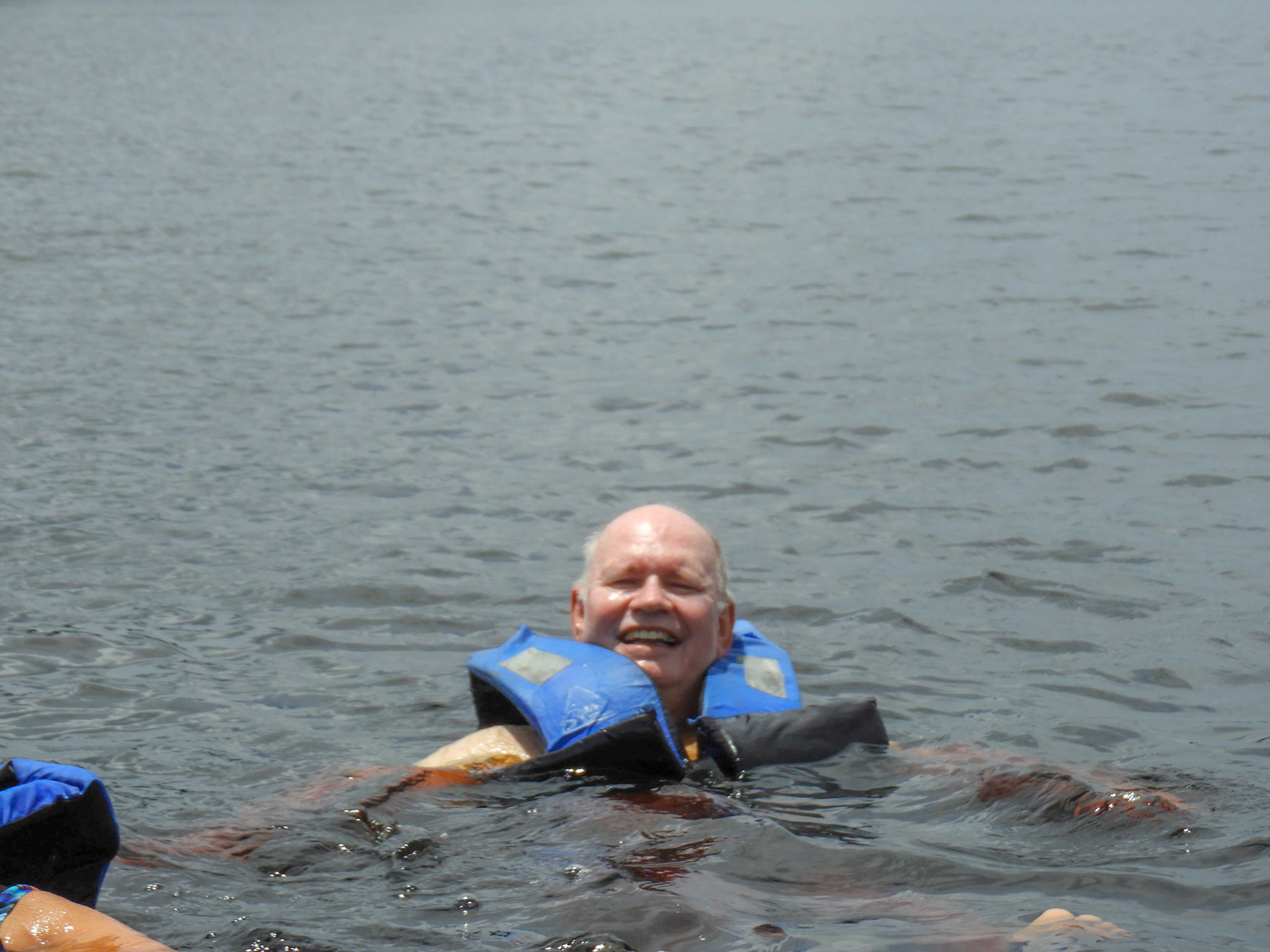 Swimming with the dolphins (we did see some)