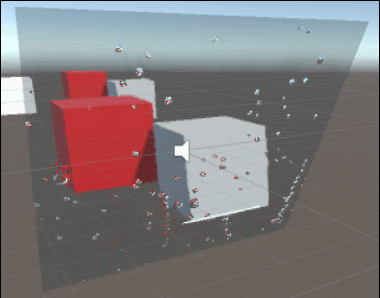 particle-based rainy window shader